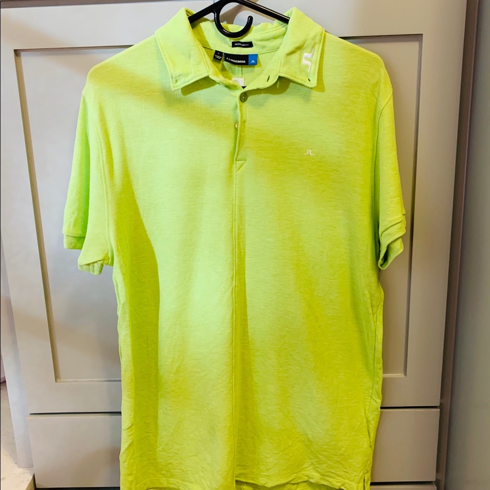 J. Lindeberg Yellow-Green Polo